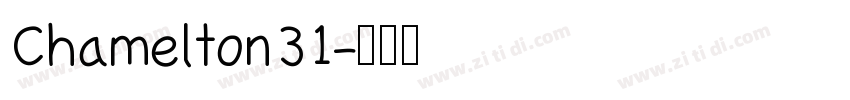 Chamelton 31字体转换